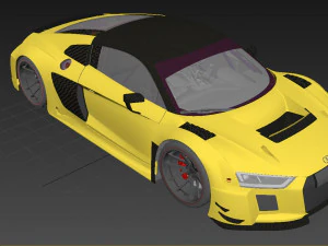 Audi R8 tuned 3D Model