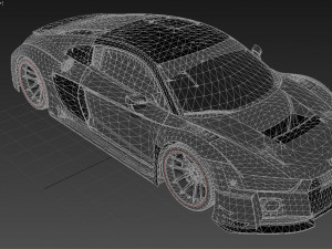 Audi R8 tuned Model 3D