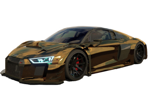 Audi R8 tuned 3D Model