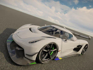 Koenigsegg Jesko Protto 3D Model