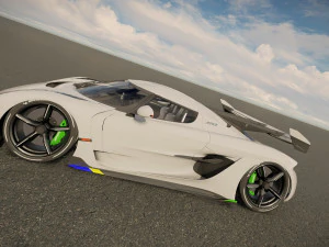 Koenigsegg Jesko Protto 3D Model