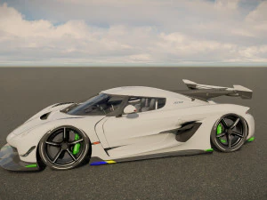 Koenigsegg Jesko Protto 3D Model