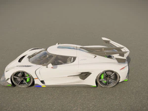 Koenigsegg Jesko Protto 3D Model