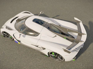 Koenigsegg Jesko Protto 3D Model