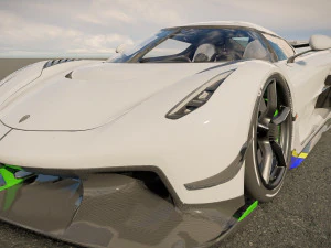 Koenigsegg Jesko Protto 3D Model