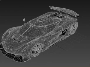 Koenigsegg Jesko Protto 3D Model