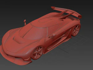 Koenigsegg Jesko Protto 3D Model
