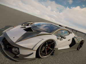 Lambo rghini Essenza SCV12 3D-Modell