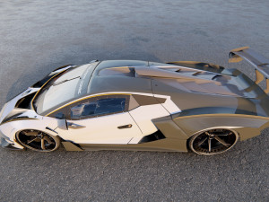 Lambo rghini Essenza SCV12 3D-Modell