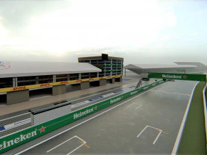 Canadian Montreal F1 Grand Prix 3D Model