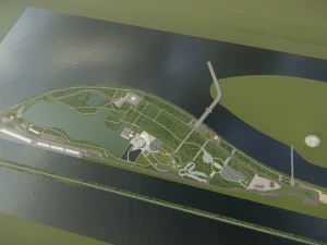 Canadian Montreal F1 Grand Prix 3D Model