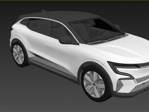 Renault Megane E-Tech 2024 3D Model