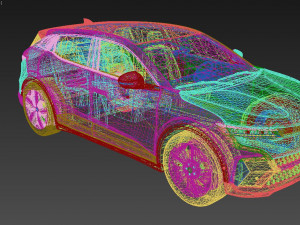 Renault Megane E-Tech 2024 3D Model