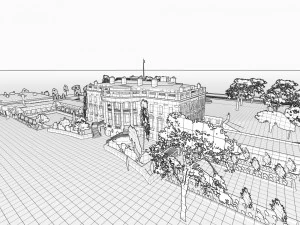The White House Complex 3D Model
