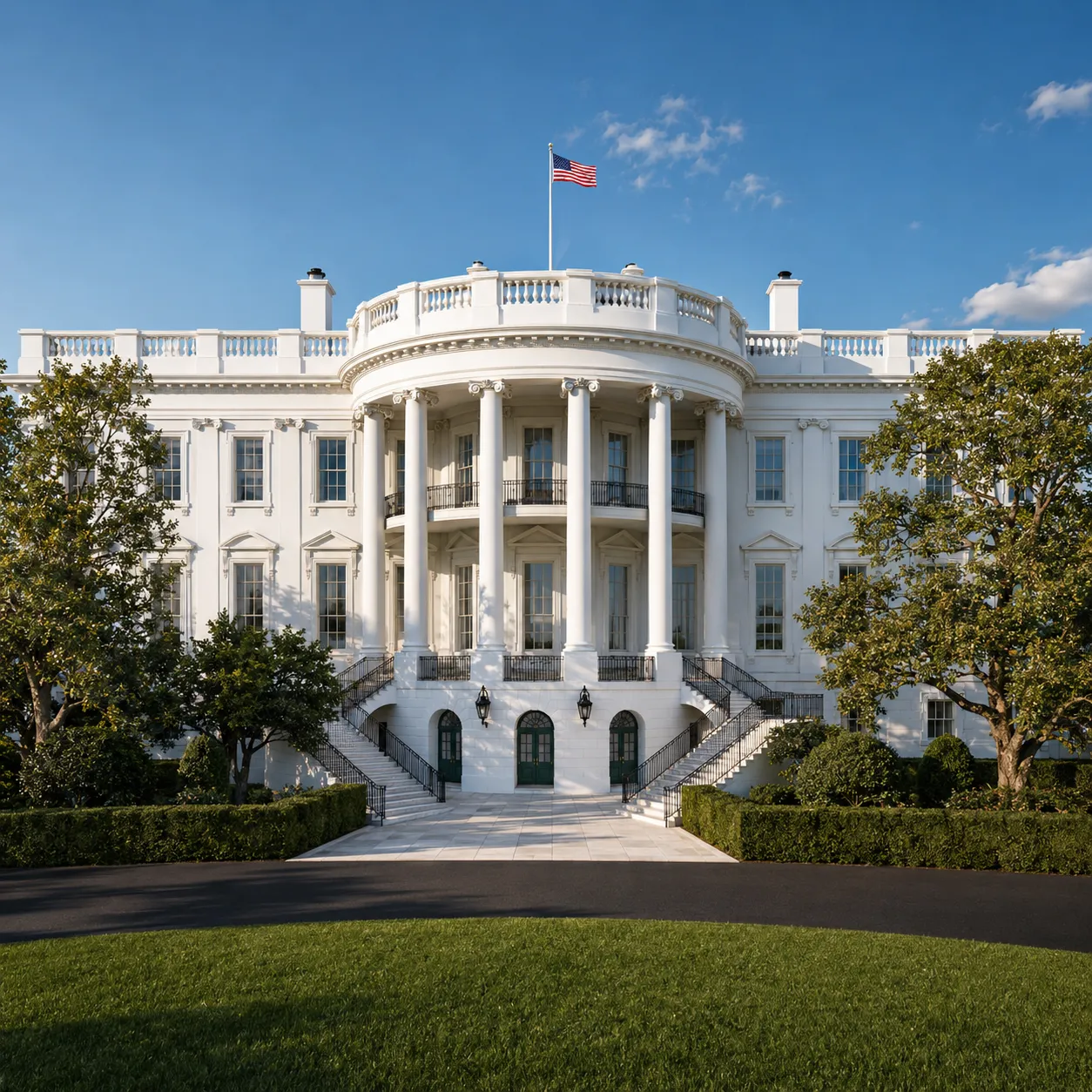 El complejo de la Casa Blanca Modelo 3D .c4d .max .obj .3ds .fbx .stl .blend 