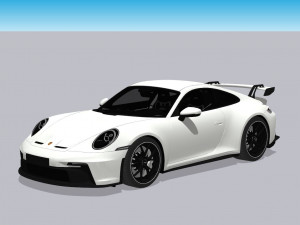 Porsche 911 GT3 3D Модель