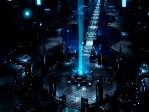 Futuristic Sci-Fi Corridor Environment 3D Model