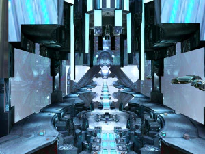 Futuristic Sci-Fi Corridor Environment 3D Model