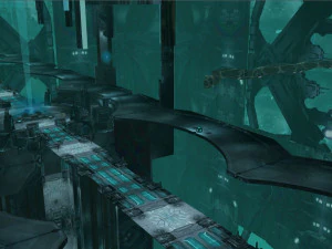 Futuristic Sci-Fi Corridor Environment 3D Model