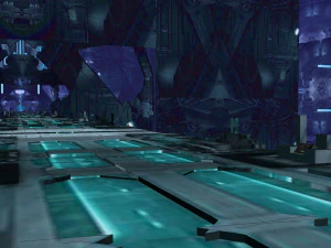 Futuristic Sci-Fi Corridor Environment 3D Model