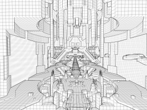 Sci-Fi Futuristic Interior 3Dモデル