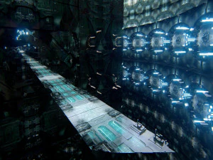 Futuristic Sci-Fi Corridor Environment 3D Model