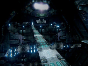 Futuristic Sci-Fi Corridor Environment 3D Model