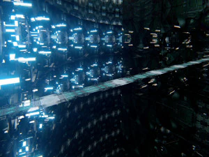 Futuristic Sci-Fi Corridor Environment 3D Model