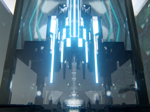 Sci-Fi Futuristic Interior 3Dモデル