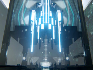 Futuristic Sci-Fi Corridor Environment 3D Model