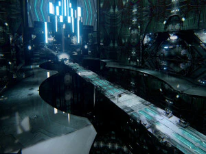 Futuristic Sci-Fi Corridor Environment 3D Model