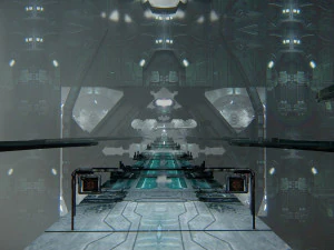 Futuristic Sci-Fi Corridor Environment 3D Model