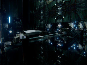 Futuristic Sci-Fi Corridor Environment 3D Model