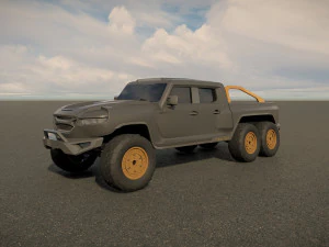 Rezvani Hercules 6X6 3D Model