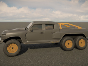 Rezvani Hercules 6X6 3D Model