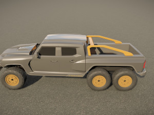 Rezvani Hercules 6X6 3D Model