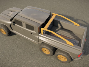 Rezvani Hercules 6X6 3D Model
