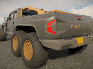 Rezvani Hercules 6X6 3D Model