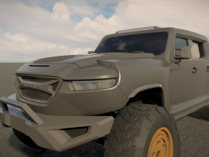 Rezvani Hercules 6X6 3D Model