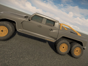 Rezvani Hercules 6X6 3D Model