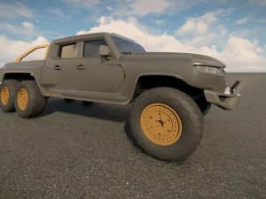 Rezvani Hercules 6X6 3D Model