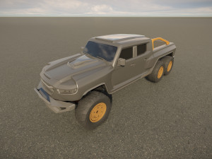Rezvani Hercules 6X6 3D Model
