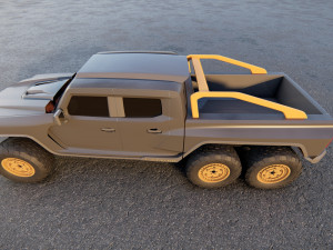 Rezvani Hercules 6X6 3D Model