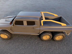 Rezvani Hercules 6X6 3D Model