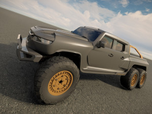 Rezvani Hercules 6X6 3D Model