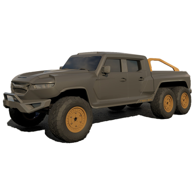 Rezvani Hercules 6X6 3D Model .c4d .max .obj .3ds .fbx .stl .blend 