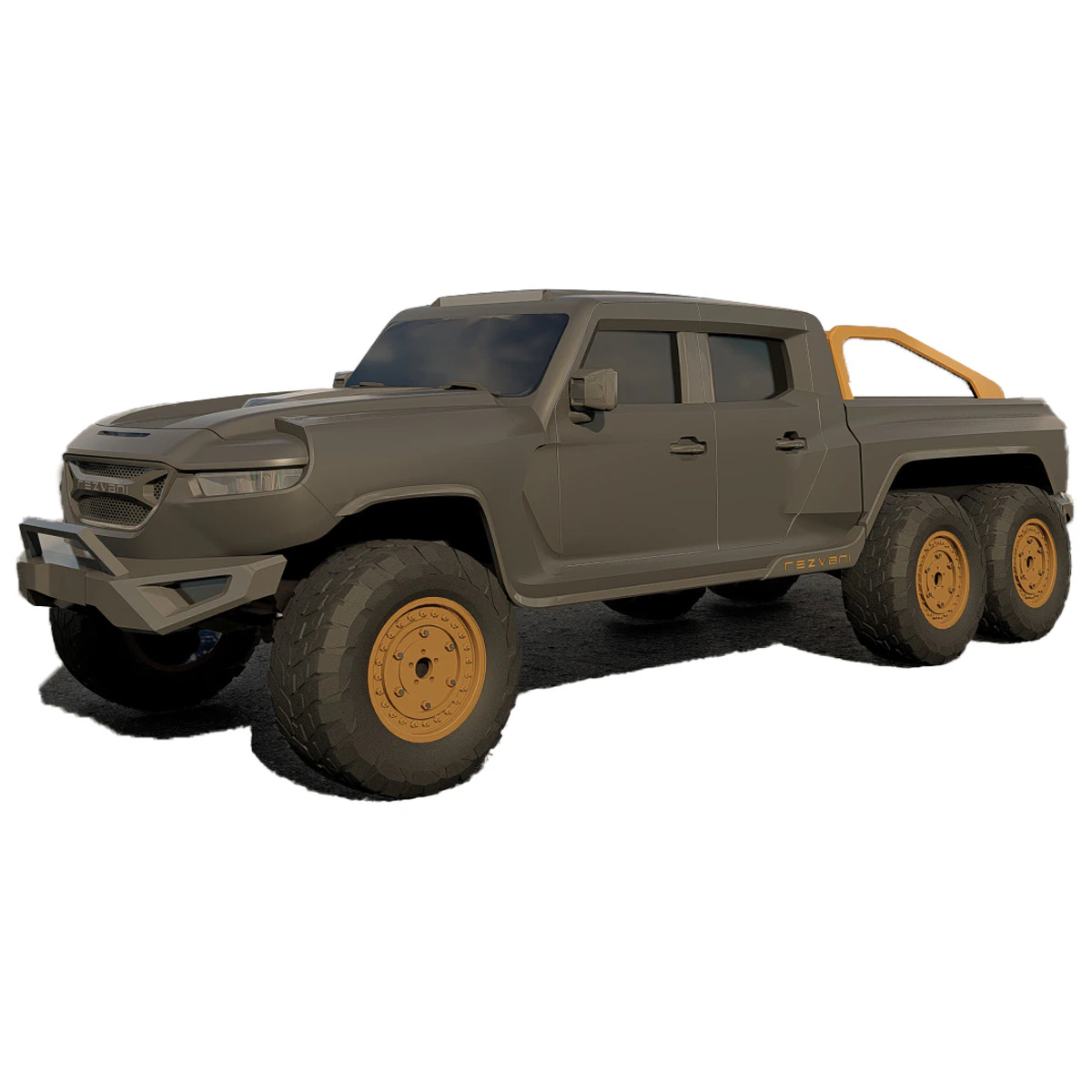 Rezvani Hercules 6X6 3D Model .c4d .max .obj .3ds .fbx .stl .blend 