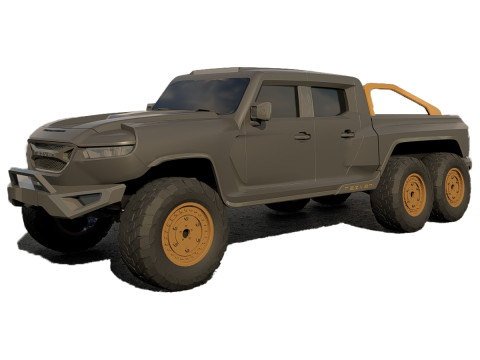 Rezvani Hercules 6X6 Modèle 3D