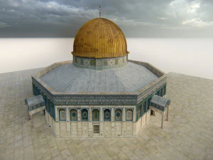 Dome of The Rock Mosque 3D Model
