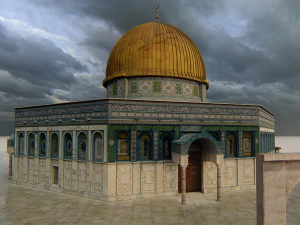 Dome of The Rock Mosque 3D Model